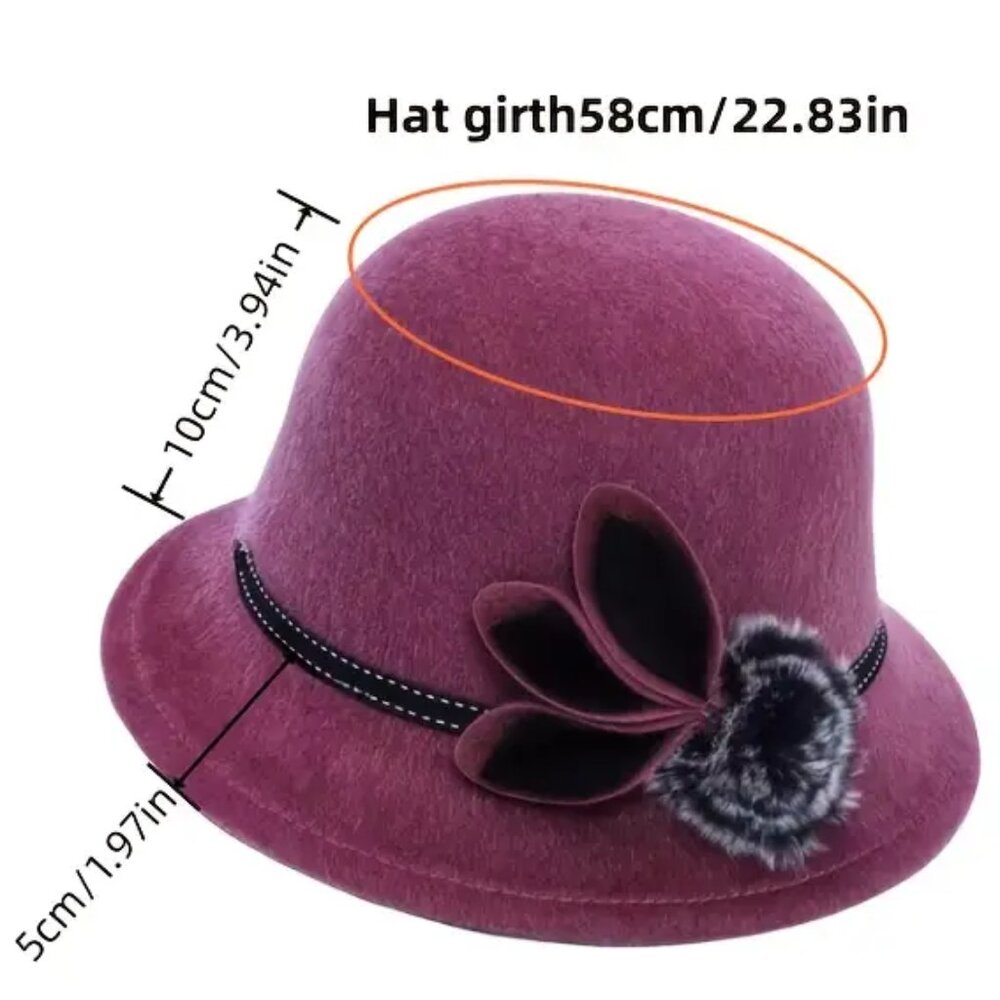 FALL/WINTER BUCKET HAT in Pink - Picture 2 of 2